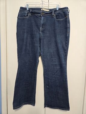 Levi's 580 Bootcut Jeans Women's 18W Dark Wash Stretch Denim